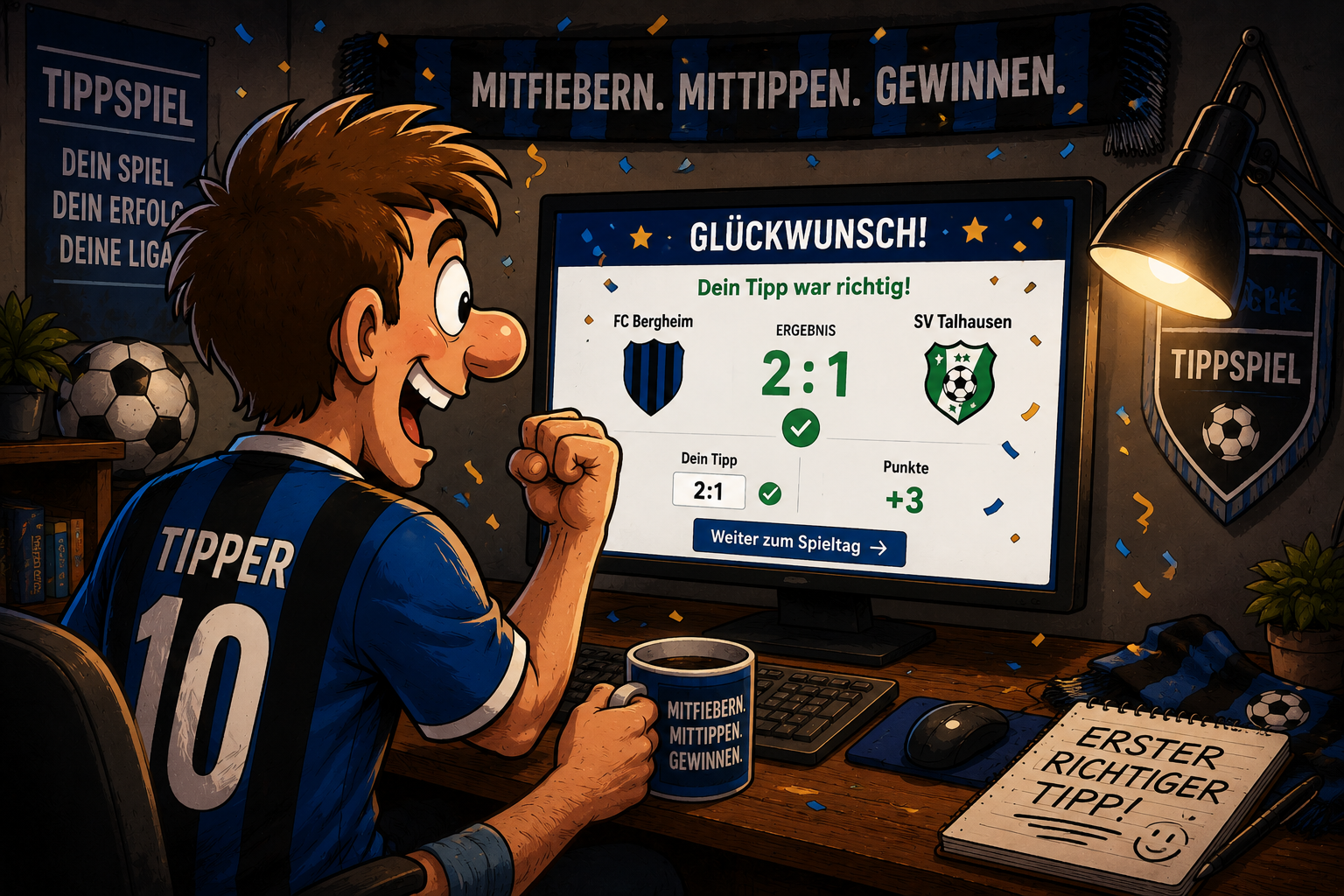 Erster richtiger Tipp